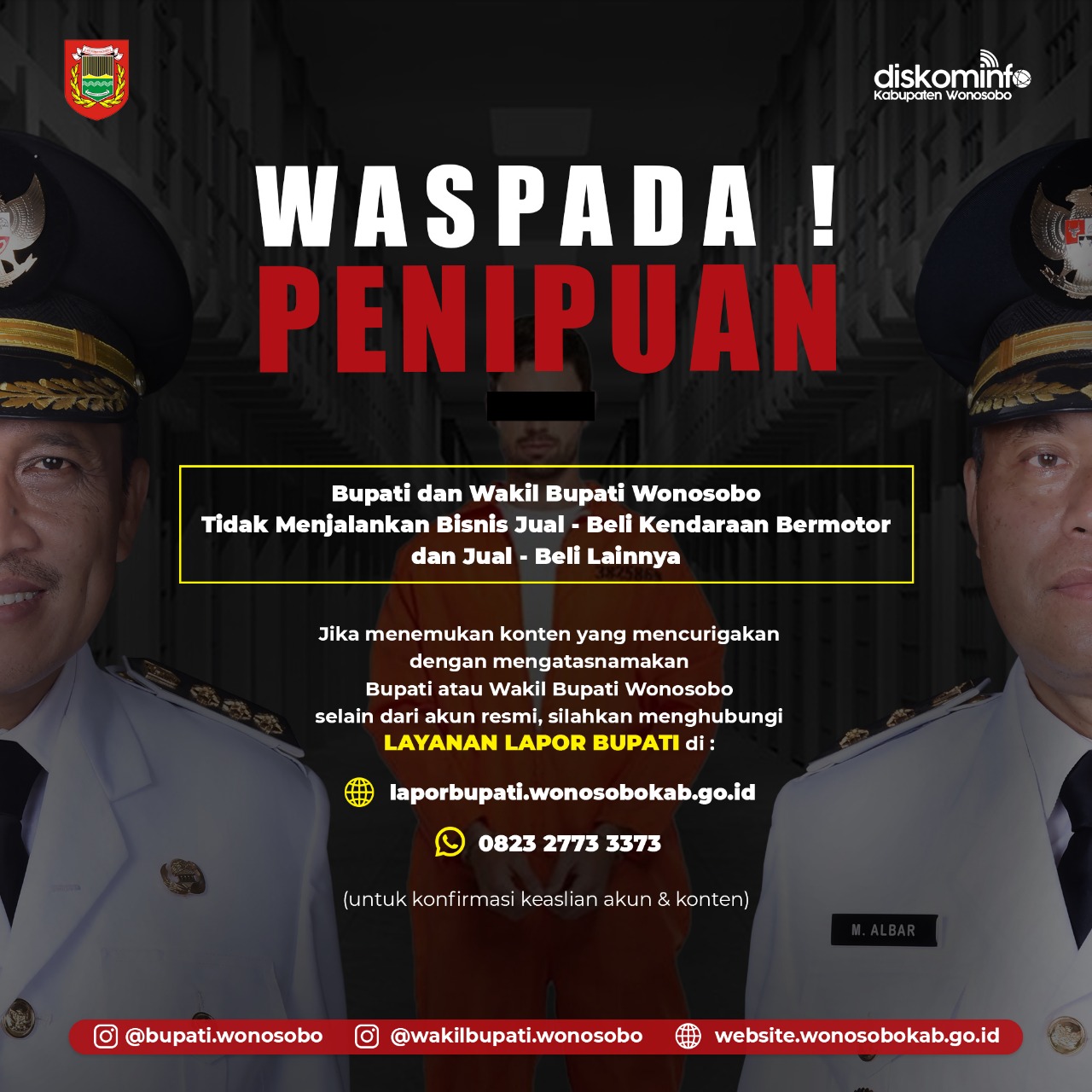 Jual Beli Mengatasnamakan Bupati dan Wakil Bupati